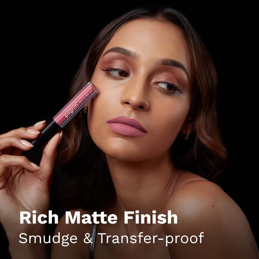 Pilgrim Matte Me Up Liquid Lipstick Rosy Darlin'-21 3 MILLI_LITRE