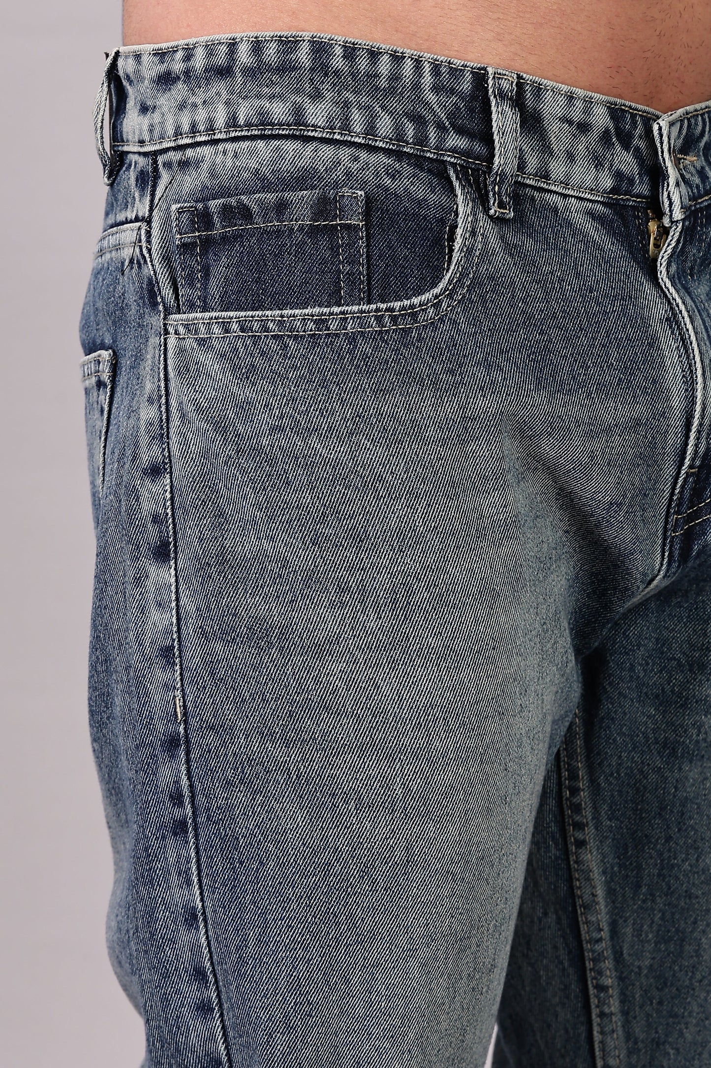 Men's Blue Flared Jeans