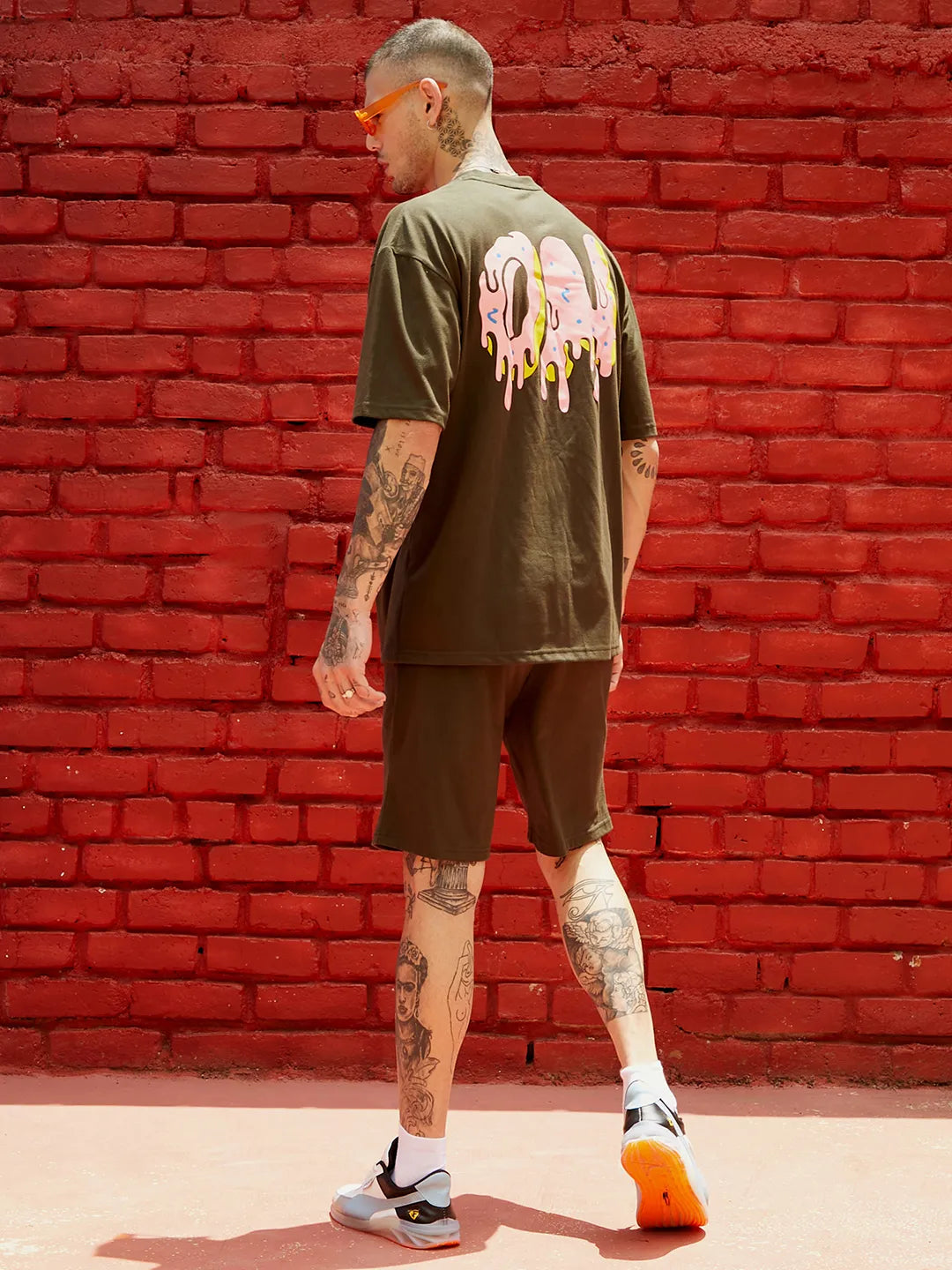 Forest Green Oversized On-Off Co-Ord Set