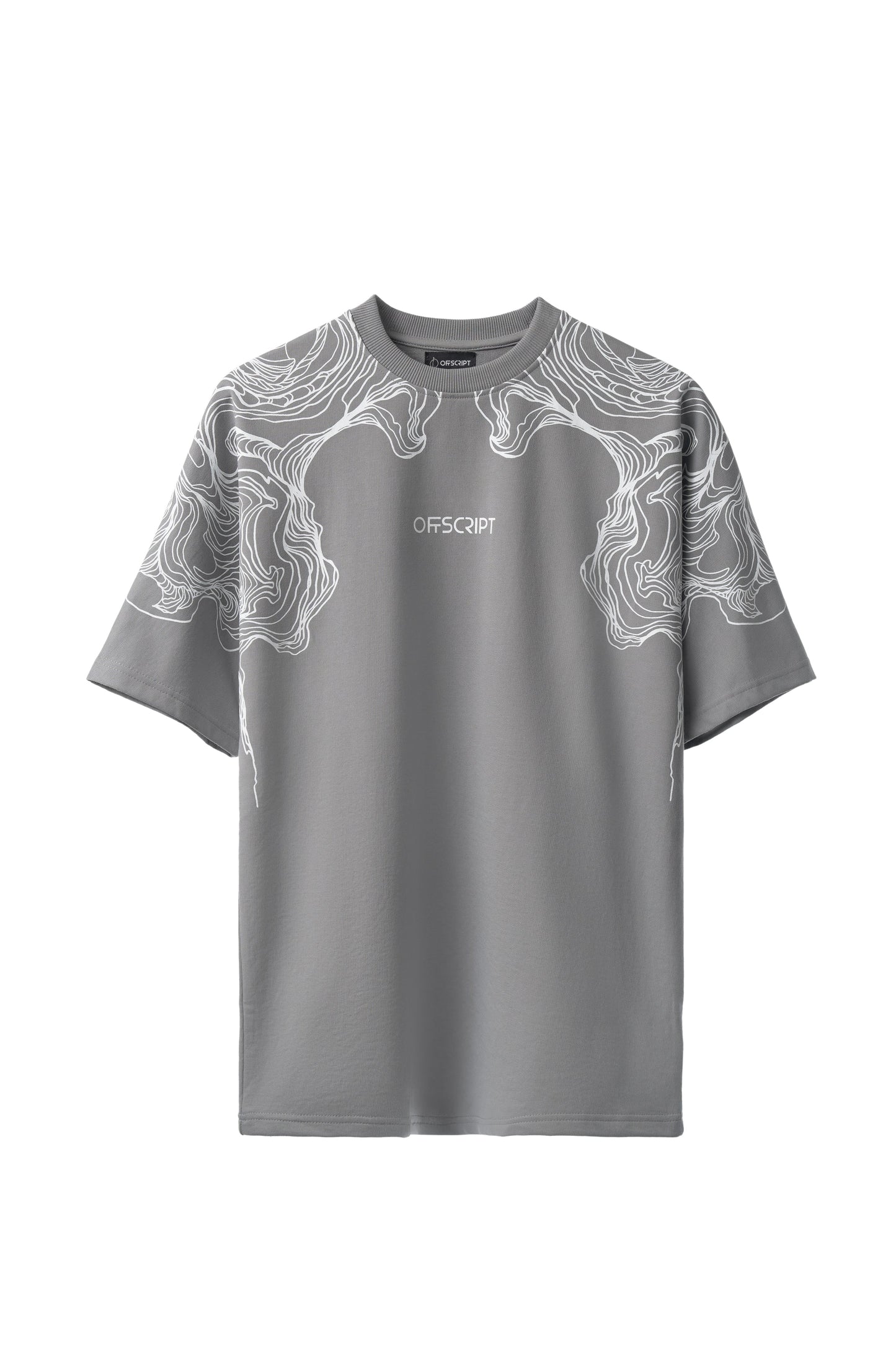 Smoke Screen Grey Oversized Tee