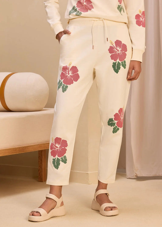 Hibiscus iCotton Tapered Pants Alonge