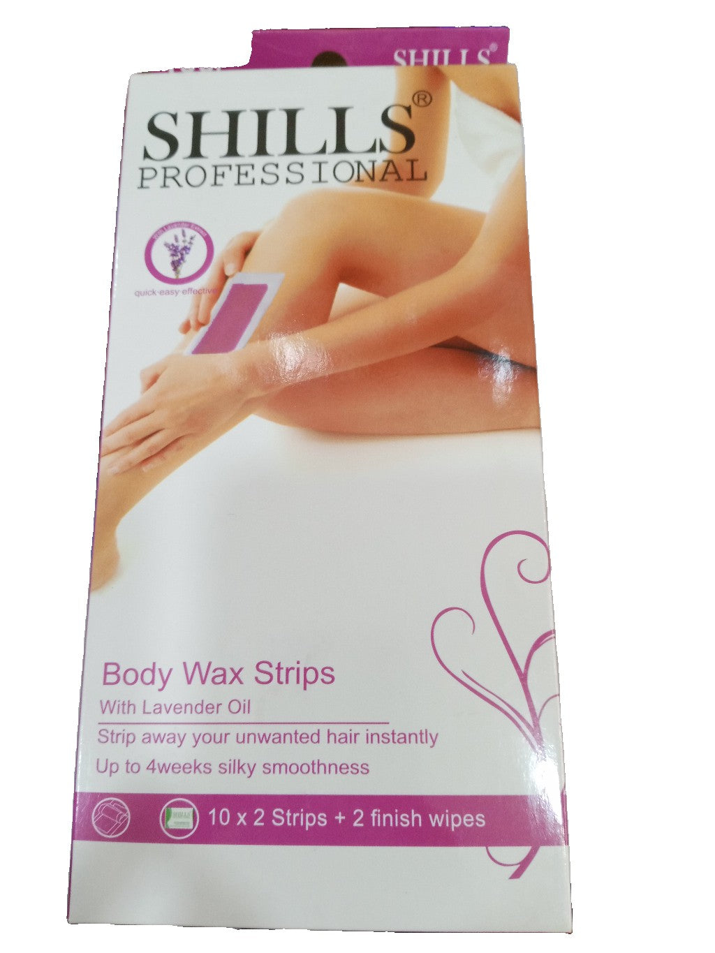Shills Professional Lavender Oil Body Wax Strips 20 PIECE