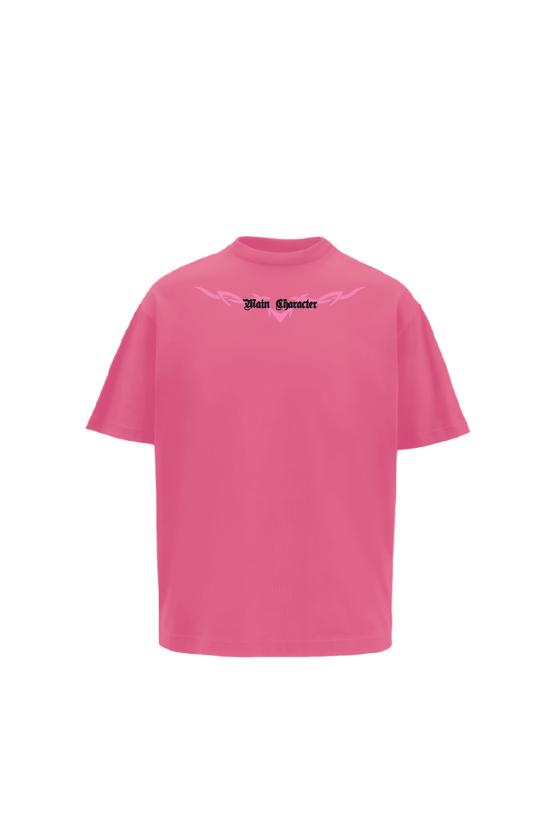 Germanica Printed Pink Oversized T-Shirt Main Character