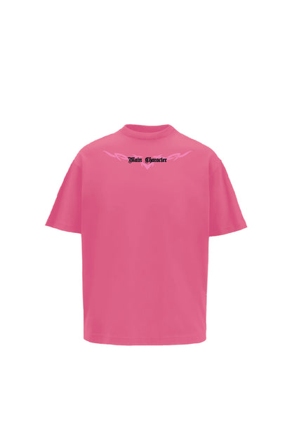Germanica Printed Pink Oversized T-Shirt Main Character