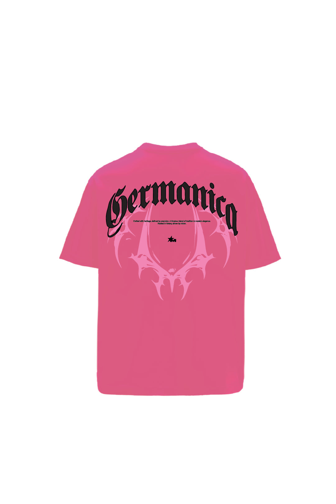 Germanica Printed Pink Oversized T-Shirt Main Character
