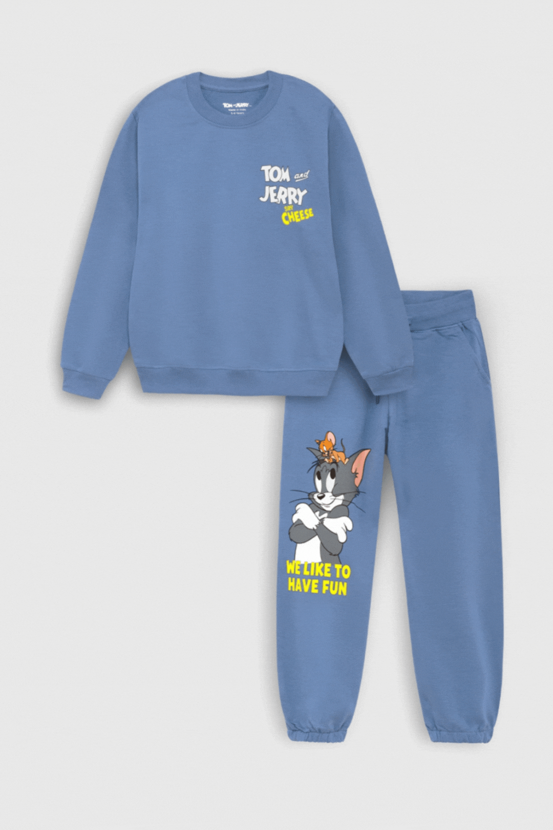 Tom and Jerry Say Cheese Blue Co-Ord Set Nap Chief