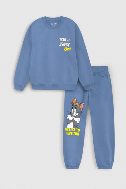 Tom and Jerry Say Cheese Blue Co-Ord Set Nap Chief
