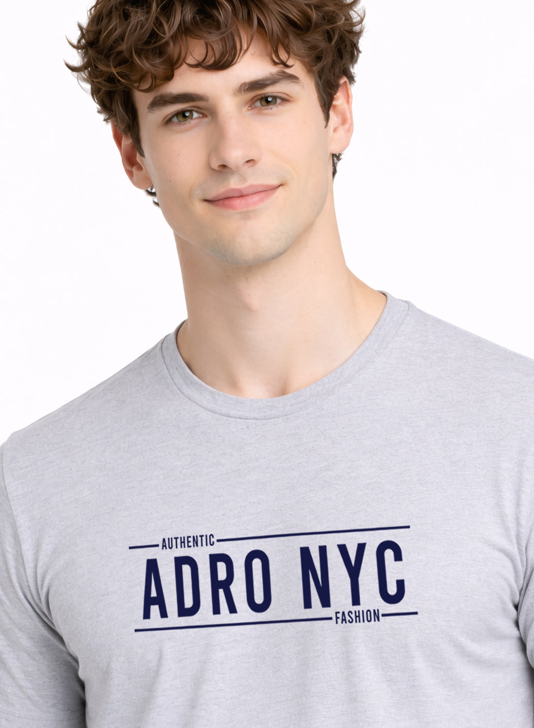 Adro Mens Branded Logo Printed T-Shirt | Typography Print 100% Cotton T shirt | Stylish Tee Summer Regular Fit Graphic Tshirt
