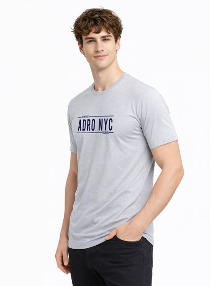 Adro Mens Branded Logo Printed T-Shirt | Typography Print 100% Cotton T shirt | Stylish Tee Summer Regular Fit Graphic Tshirt