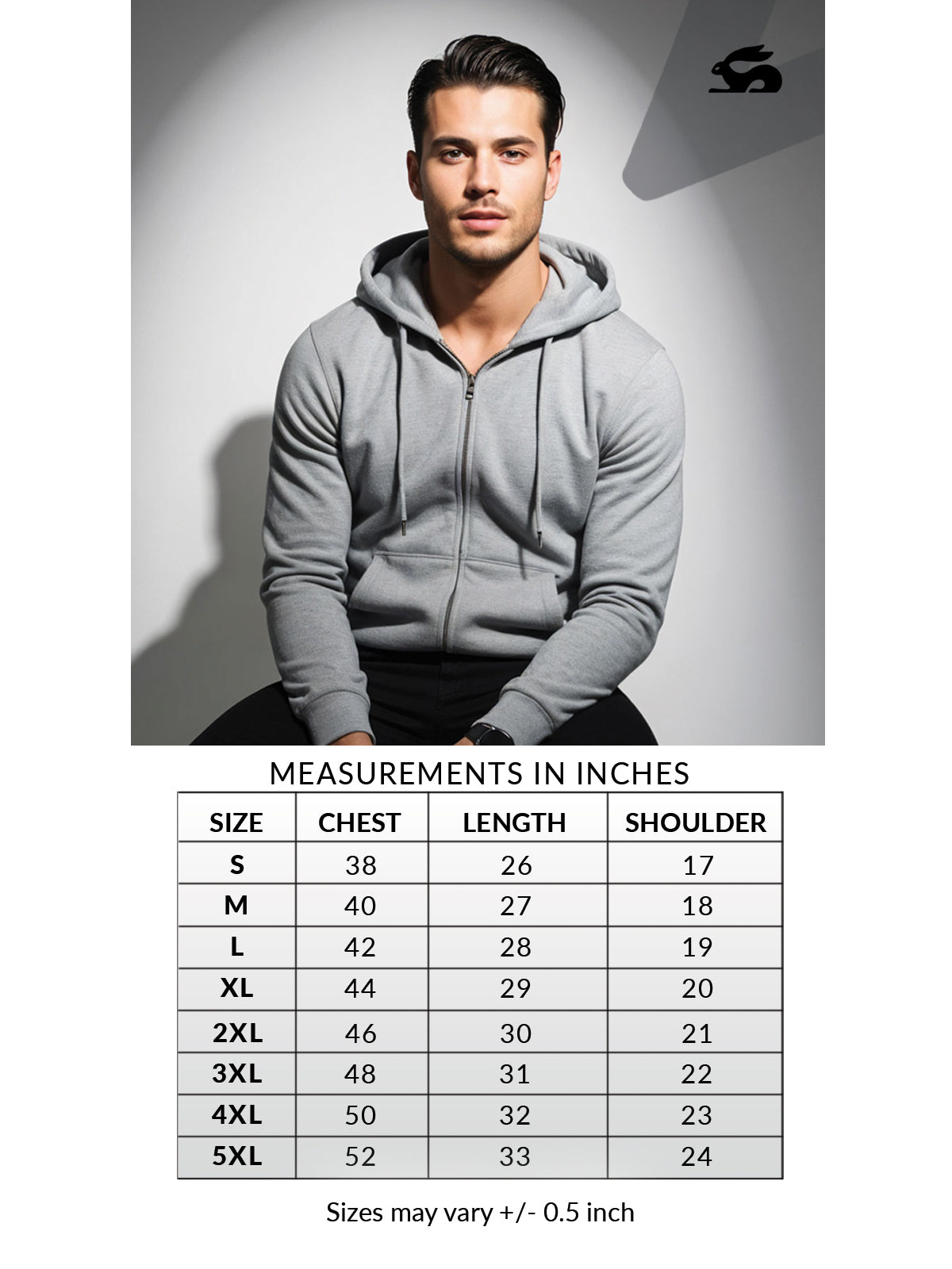 Men’s Regular Fit Zip-Up Hoodie
