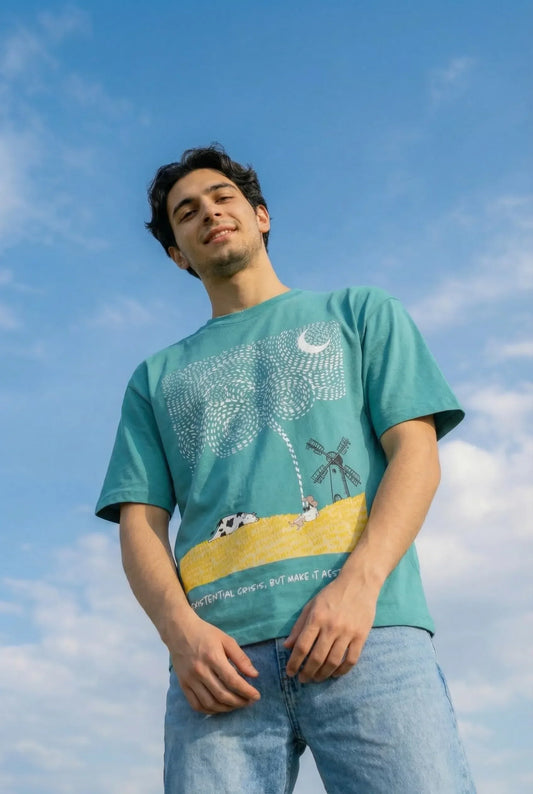 Clouded Mind By Van Gogh Oversized T-Shirt