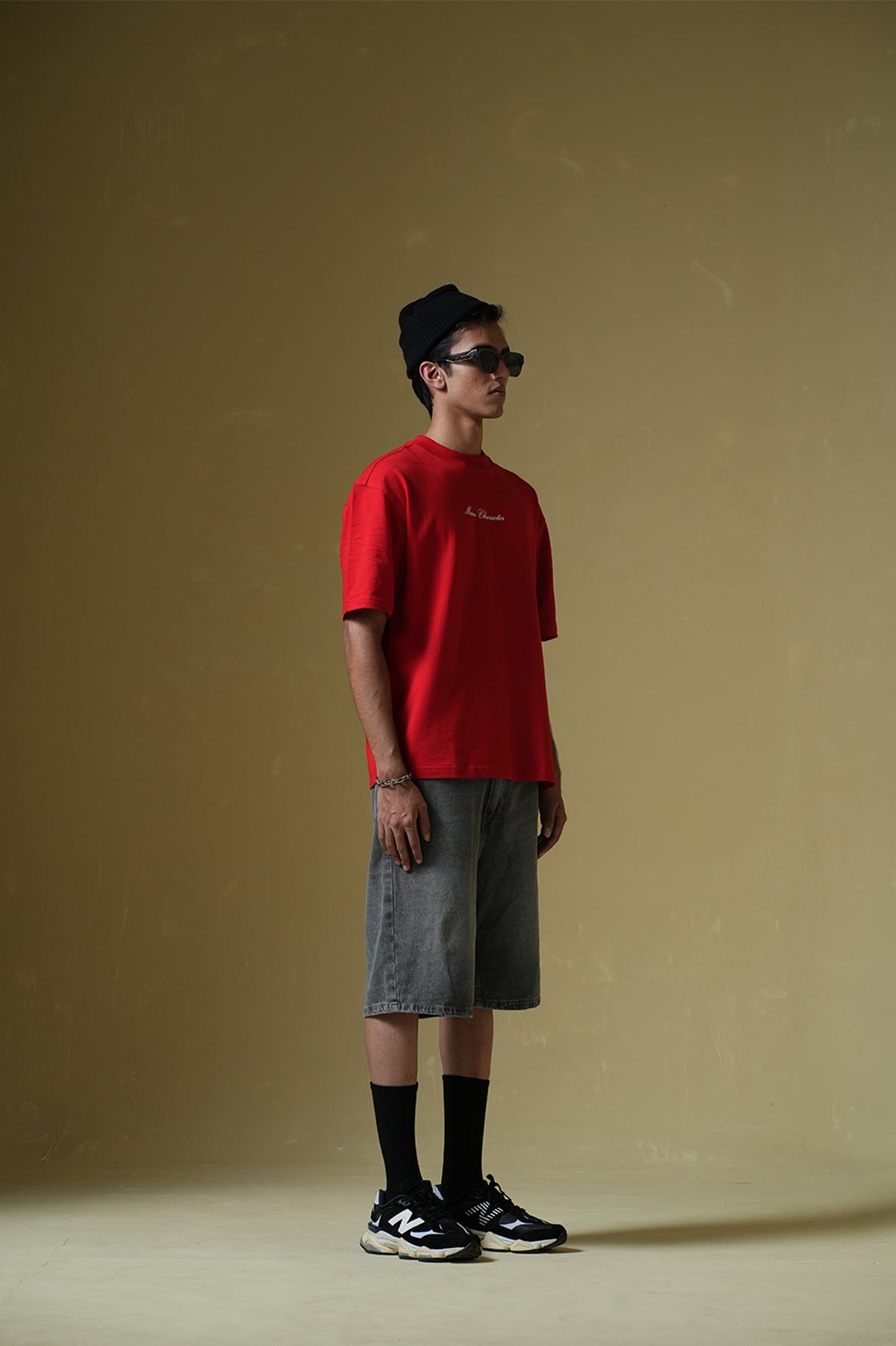God's Fav Child Printed Oversized Red T-Shirt Main Character
