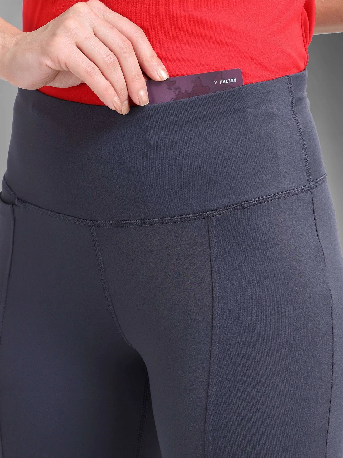 High Waist All Day Flare Pant Tall-Stone Grey