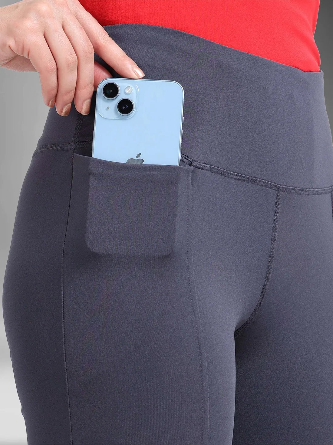 High Waist All Day Flare Pant Tall-Stone Grey