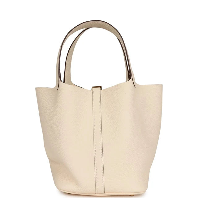 Hermès Picotin Lock 22 Nata Clemence Gold Hardware