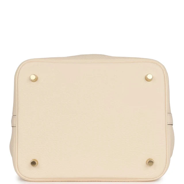 Hermès Picotin Lock 22 Nata Clemence Gold Hardware