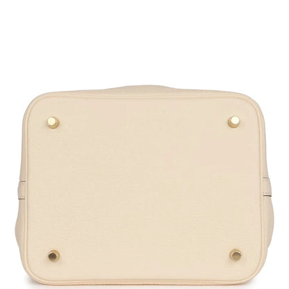 Hermès Picotin Lock 22 Nata Clemence Gold Hardware