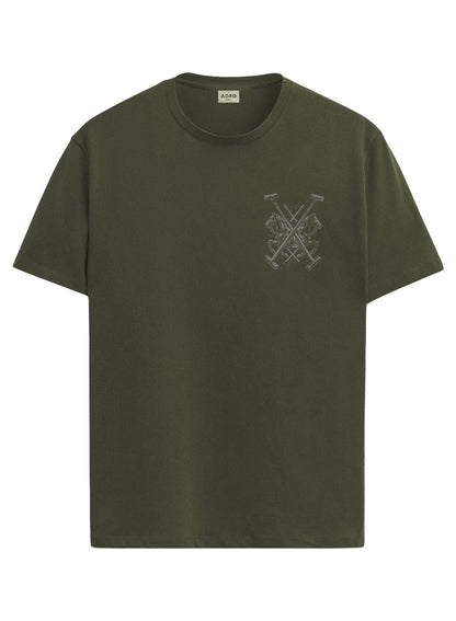 ADRO Mens Polo Crest Printed T-Shirt for Men | Cotton Printed Tshirt | Regular Fit Casual T-Shirts | Premium Summer Tshirts