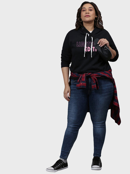 Typographic Sweatshirt With Hood