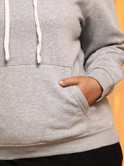 Solid Pullover Hoodie