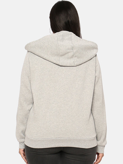 Printed Stylish Casual Hooded Sweatshirt