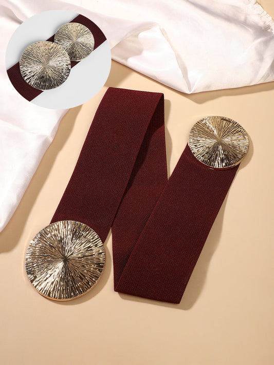 The Lilypad Elastic Belt - Mocha Brown