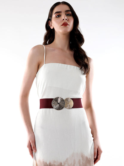 The Lilypad Elastic Belt - Mocha Brown