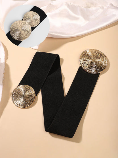 The Lilypad Elastic Belt - Raven Black