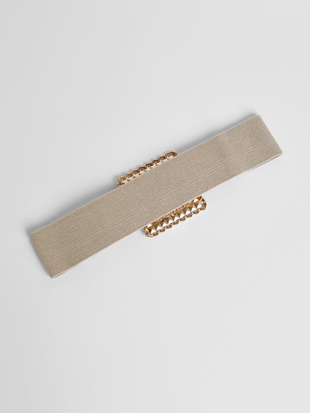 The Quartz Quad Elastic Belt - Champayne Gold