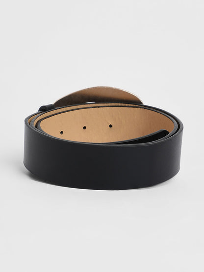 The Cauldron Buckle Belt - Raven Black
