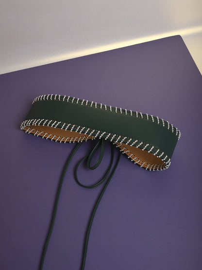 The Mariner Tie-Up Belt - Pine Green