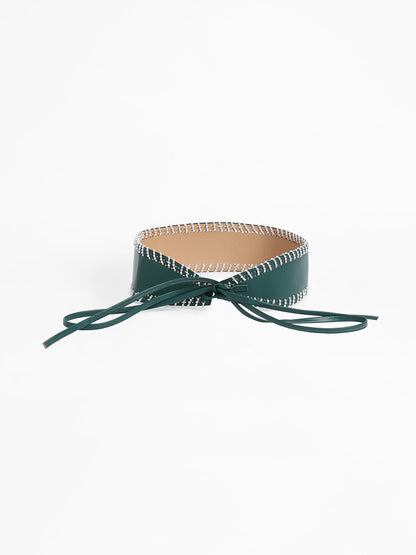 The Mariner Tie-Up Belt - Pine Green