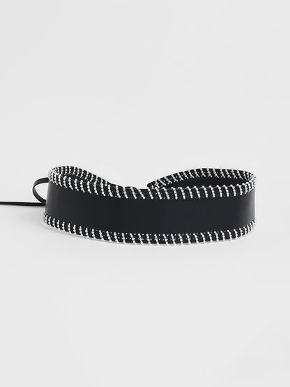 The Mariner Tie-Up Belt - Raven Black