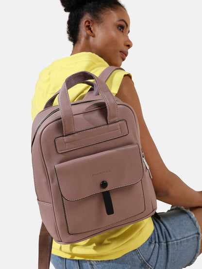 Top Handle Backpack - Nude Pink