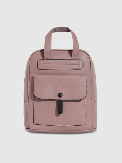 Top Handle Backpack - Nude Pink