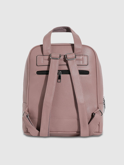 Top Handle Backpack - Nude Pink