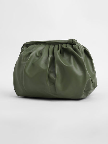 The Ischia Sling Bag - Olive Green