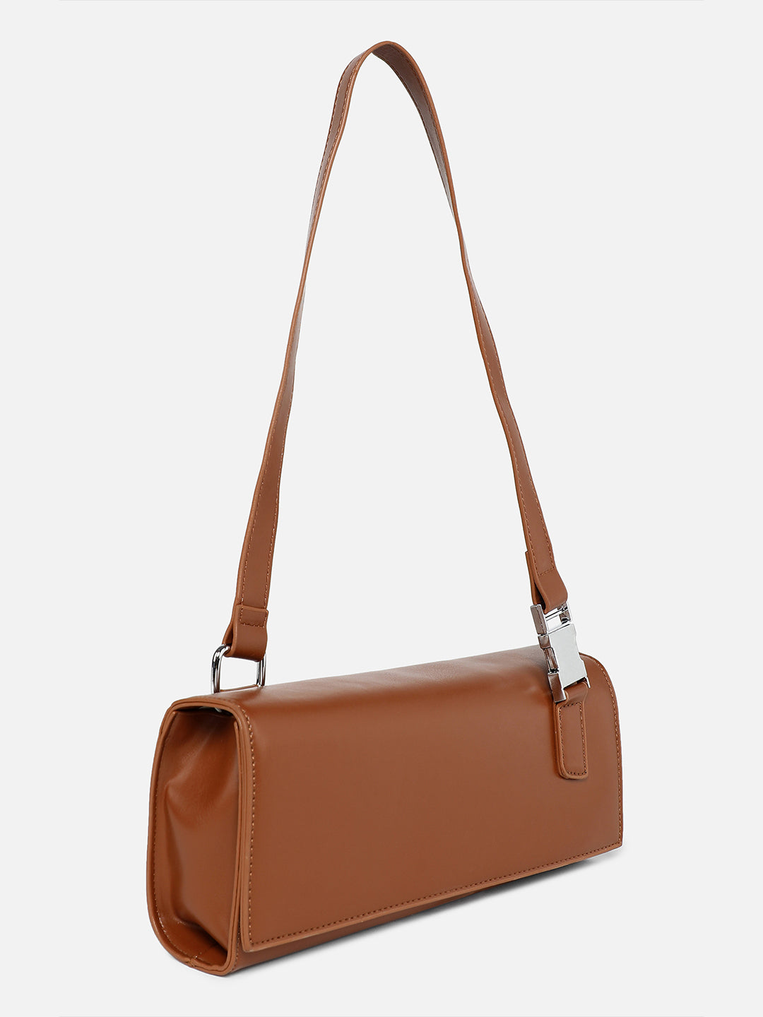 Brown Rectangular Handbag