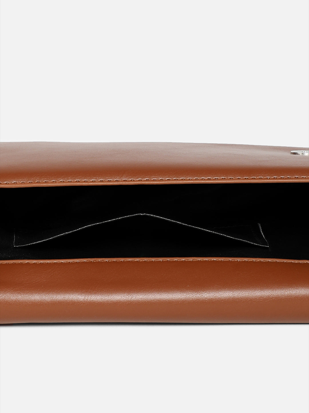 BROWN RECTANGULAR HANDBAG