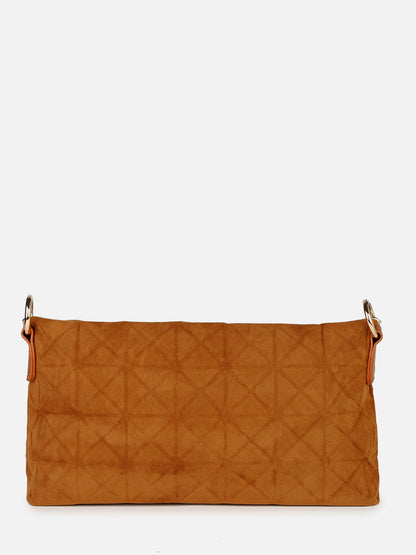 Almond Allure Brown Handbag