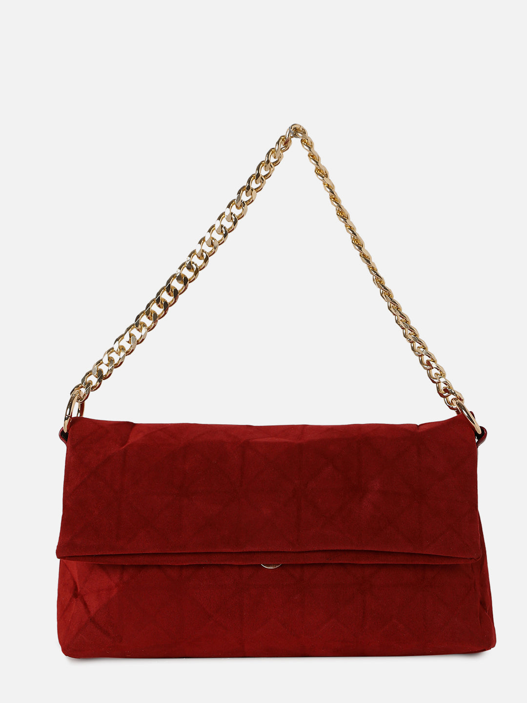 Rosemarie Maroon Clutch
