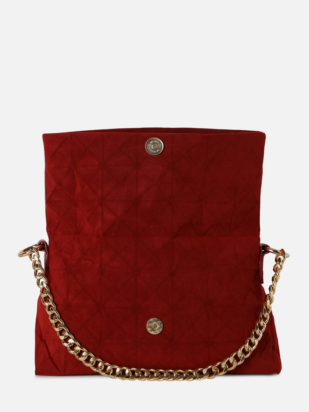 Rosemarie Maroon Clutch