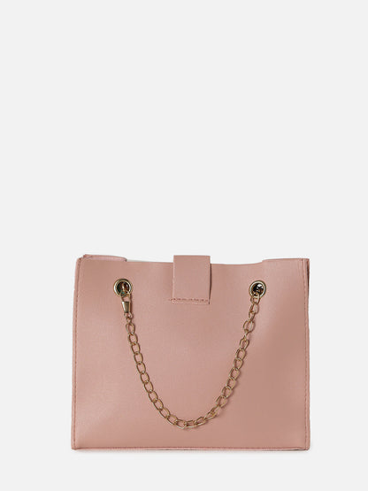 Checkered Pink Cross Body Bag