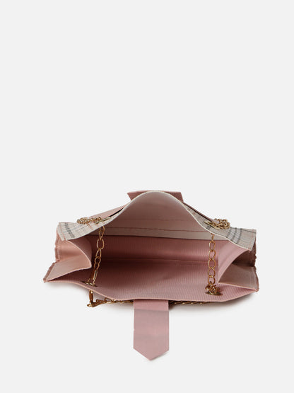 Checkered Pink Cross Body Bag