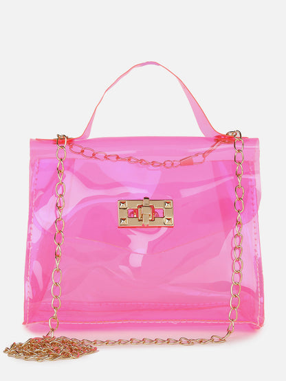 Eve Pink Transparent Mini Bag