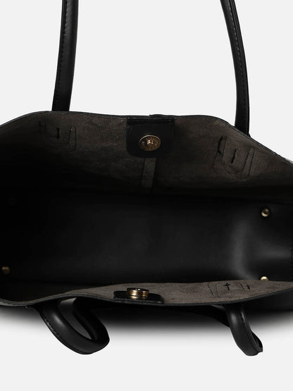Dark Dynamite Black Tote Bag With Pouch Set