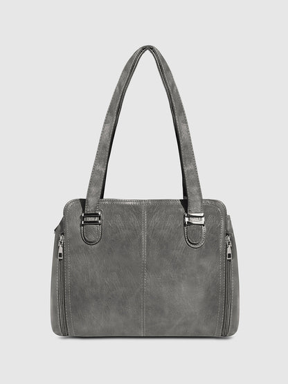 Everyday Side-Zip Handbag - Grey