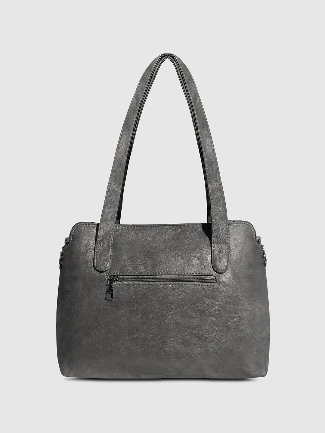Everyday Side-Zip Handbag - Grey