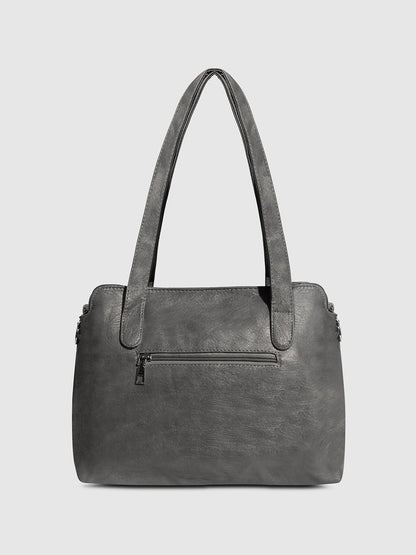 Everyday Side-Zip Handbag - Grey