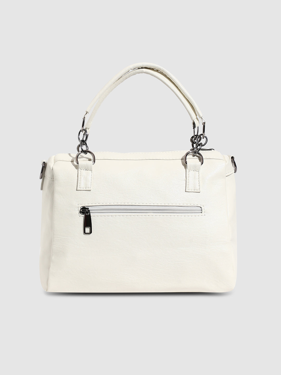 Studded Handbag - White